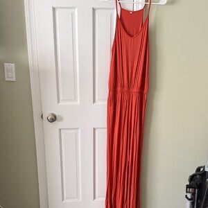 Elegant burnt orange jumpsuit
